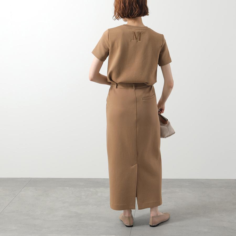 エスマックスマーラS.MaxMara ベージュ フレアスカート リボン ロング S MAXMARA（エスマックスマーラ） エス マックスマーラ スウェット