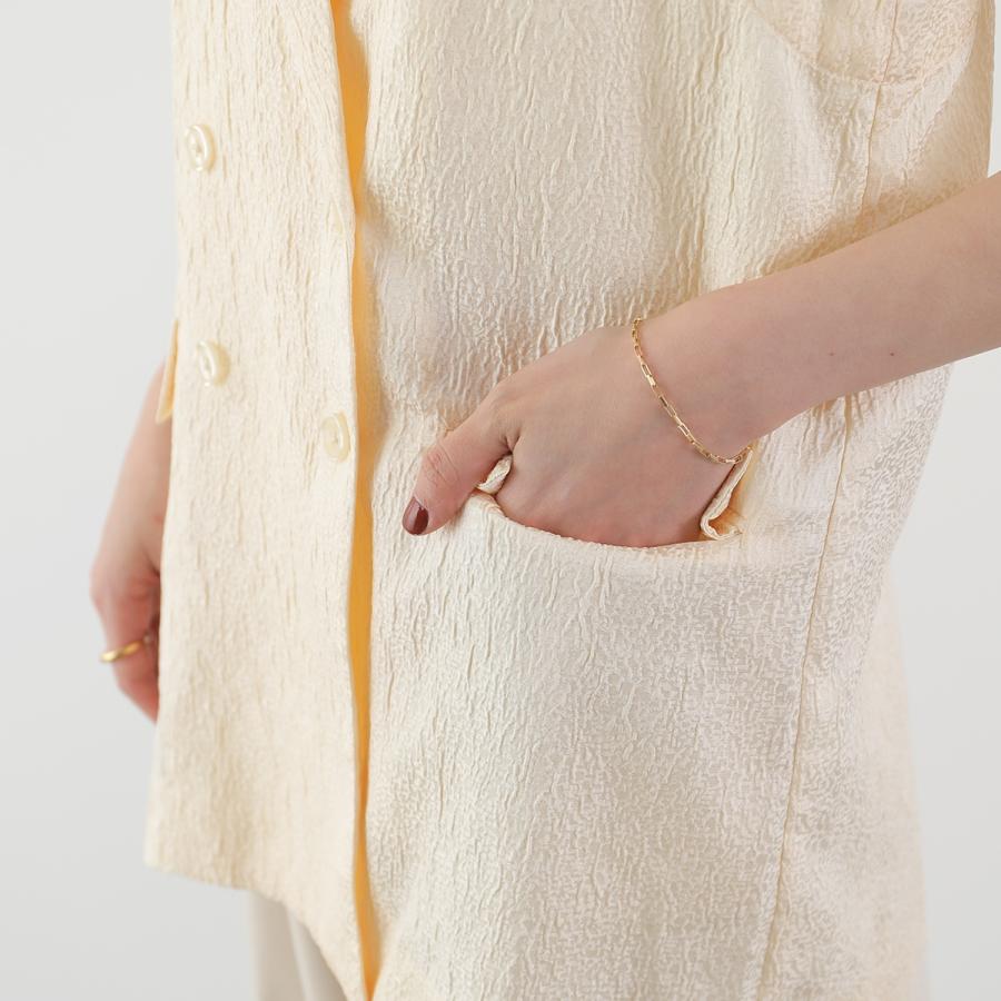 Torrazzo Donna（トラッゾドンナ） ベスト Jacquard long double vest