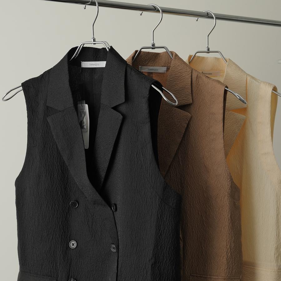 Torrazzo Donna（トラッゾドンナ） ベスト Jacquard long double vest
