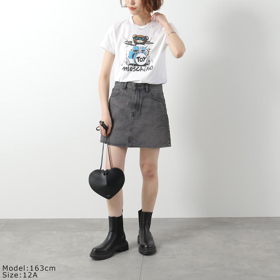 MOSCHINO モスキーノ 半袖カットソー サイズ:I46 ワッペン/クルーネック    グレー レディース / 240001186408 MOSCHINO(モスキーノ) 半袖カットソーA07200541 A07200541 ホワイト