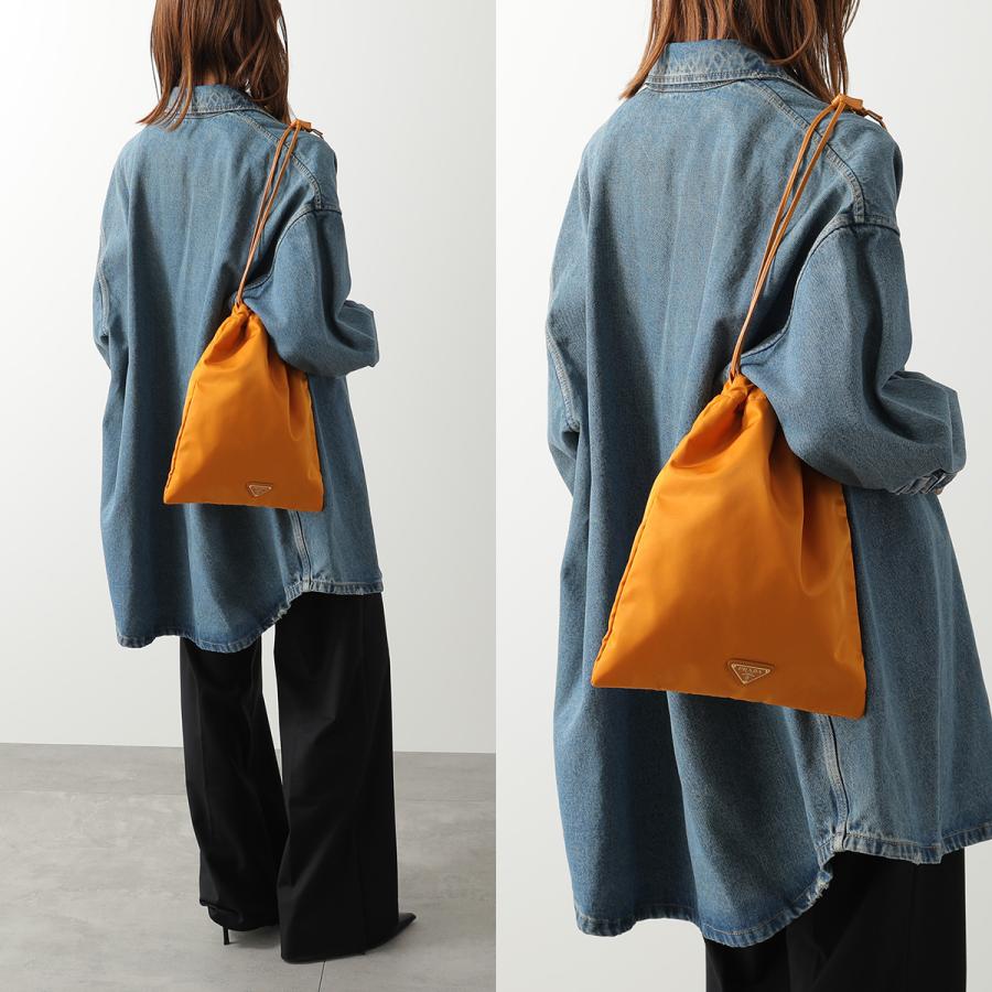 T*1様 PRADA Re-Nylon ポーチ 巾着バッグ PRADA（プラダ） ポーチ 1NK01M 1NK001 2HG6 レディース ウィッシュ Re