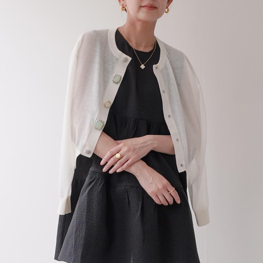 Torrazzo Donna（トラッゾドンナ） カーディガン Bijou cardigan 6251