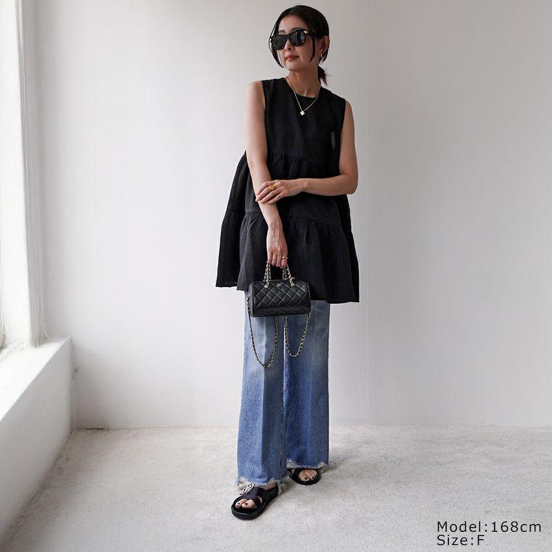 Torrazzo Donna（トラッゾドンナ） チュニック 2way tiered tunic 6251