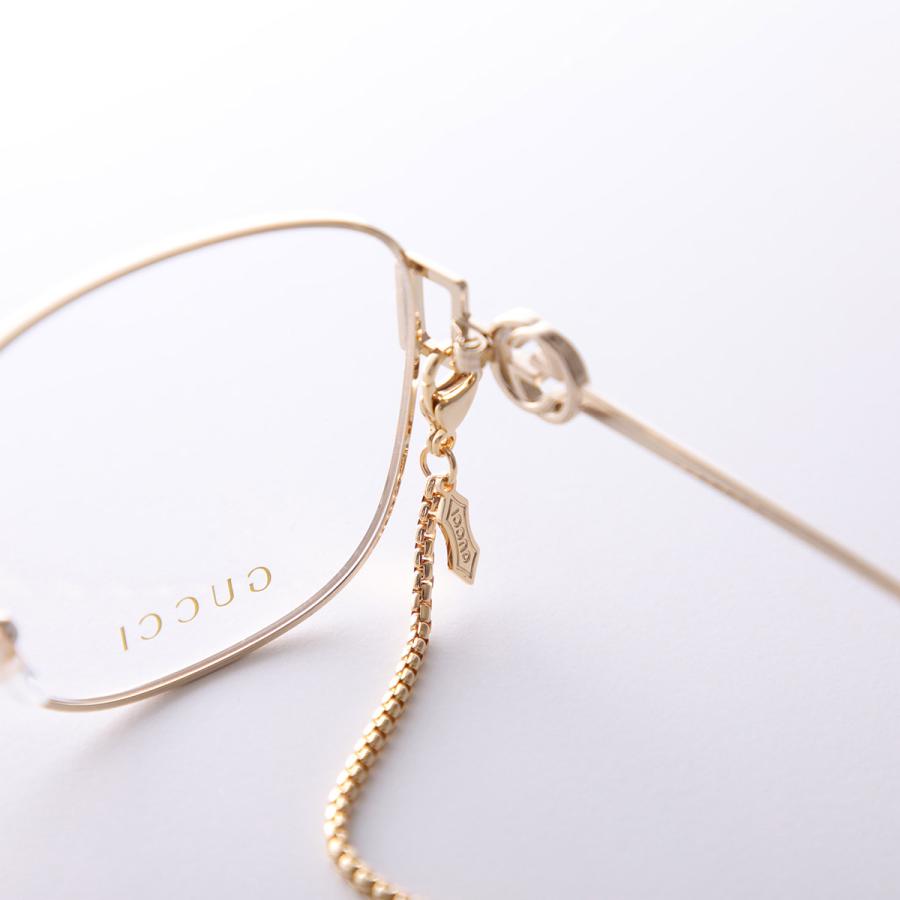 GUCCI（グッチ） メガネ GG1209O レディース ウェリントン型 メタル