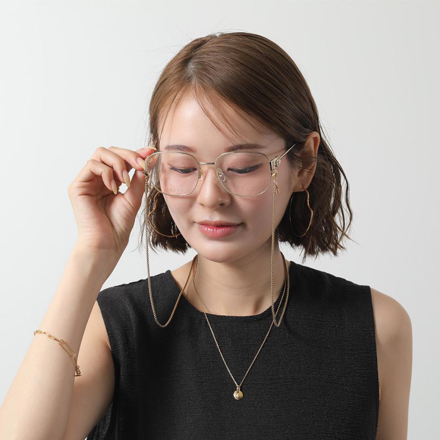 GUCCI（グッチ） メガネ GG1209O レディース ウェリントン型 メタル