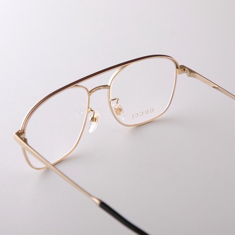 GUCCI（グッチ） メガネ GG1103O レディース ティアドロップ型 ダブル