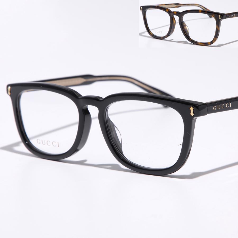 GUCCI（グッチ） メガネ GG0126OA メンズ ウェリントン型 セルフレーム