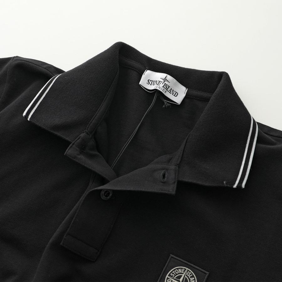 ストーンアイランド　ポロシャツ　M STONE ISLAND (ストーンアイランド) 胸ロゴ ライン 半袖 ポロシャツ