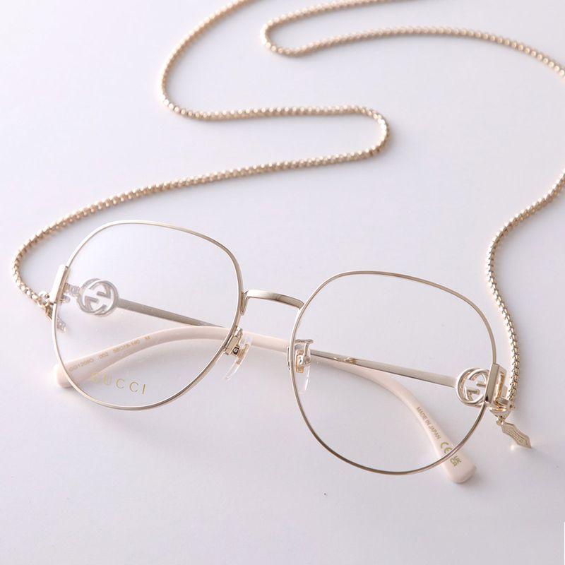 GUCCI（グッチ） メガネ GG1208O レディース ボストン型 メタル