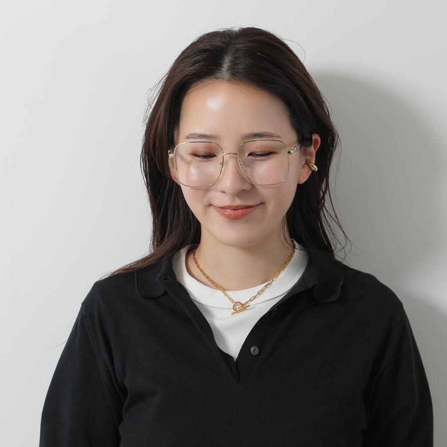 GUCCI（グッチ） メガネ GG1092OA レディース ティアドロップ型 メタル