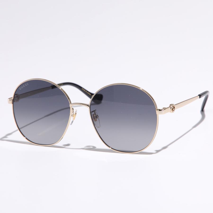GUCCI シルバー ラウンドサングラス GUCCI（グッチ） サングラス GG1090SA レディース ラウンド型