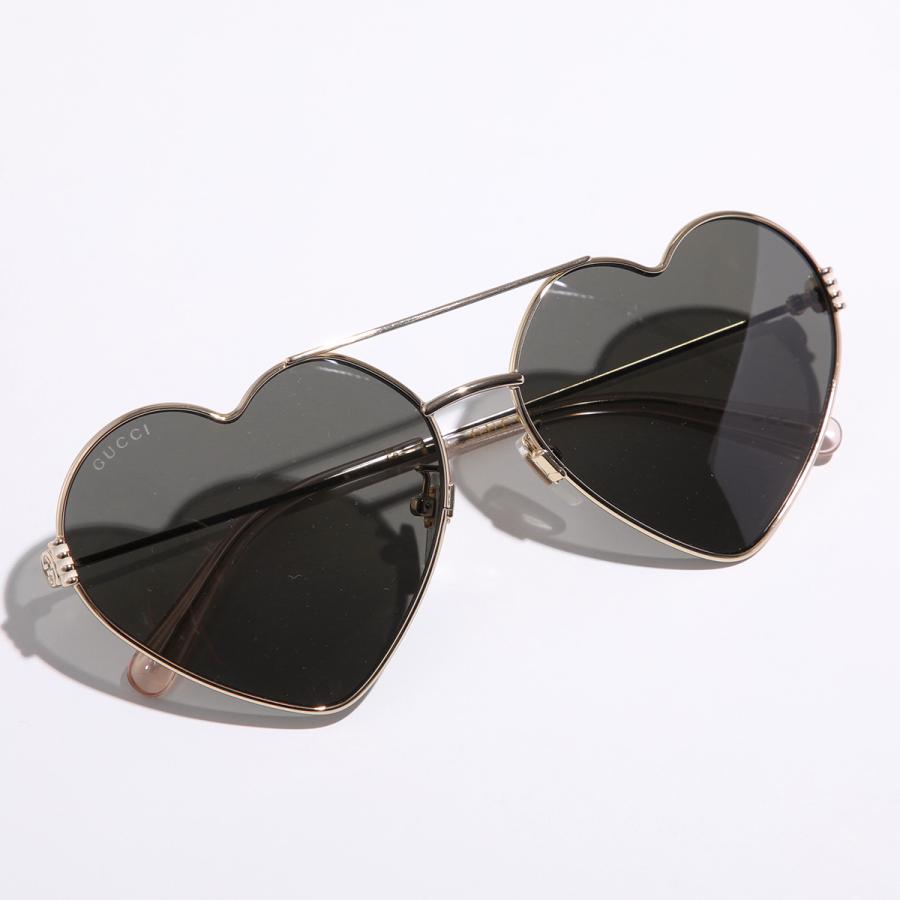 GUCCI（グッチ） サングラス GG1283S ハート型 メタルフレーム 細
