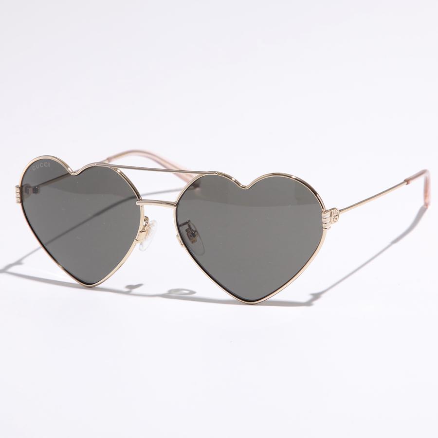 GUCCI（グッチ） サングラス GG1283S ハート型 メタルフレーム 細