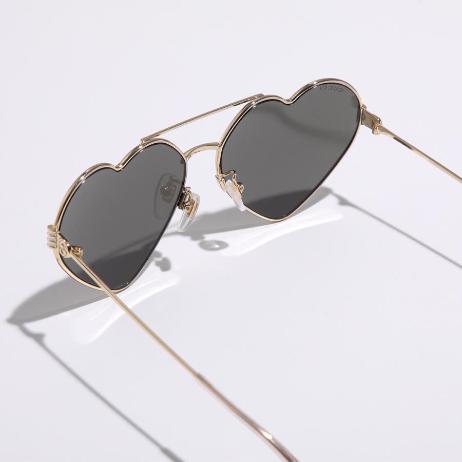 GUCCI（グッチ） サングラス GG1283S ハート型 メタルフレーム 細