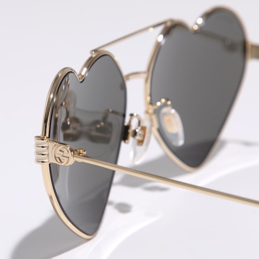GUCCI（グッチ） サングラス GG1283S ハート型 メタルフレーム 細