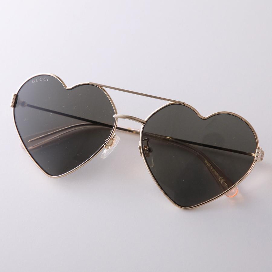 GUCCI（グッチ） サングラス GG1283S ハート型 メタルフレーム 細