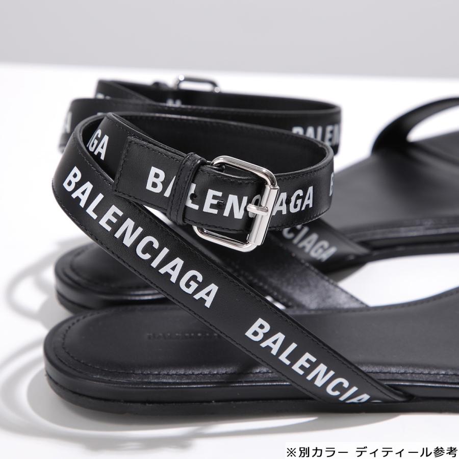 BALENCIAGA BBロゴ レザー スリッパ サンダル37サイズ BALENCIAGA BBロゴ サンダル 黒 - メルカリ