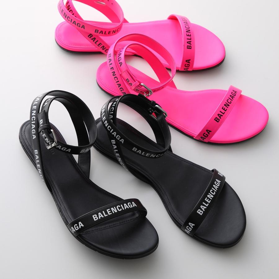 BALENCIAGA  レザー　サンダル BALENCIAGA（バレンシアガ） 新品同様 SUNSET FLAT MULE BBロゴメタル