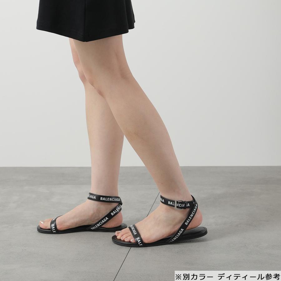 BALENCIAGA ブラック サンダル ストラップ付き 美品】 BALENCIAGA / バレンシアガ | Sunday / サンデー レザー