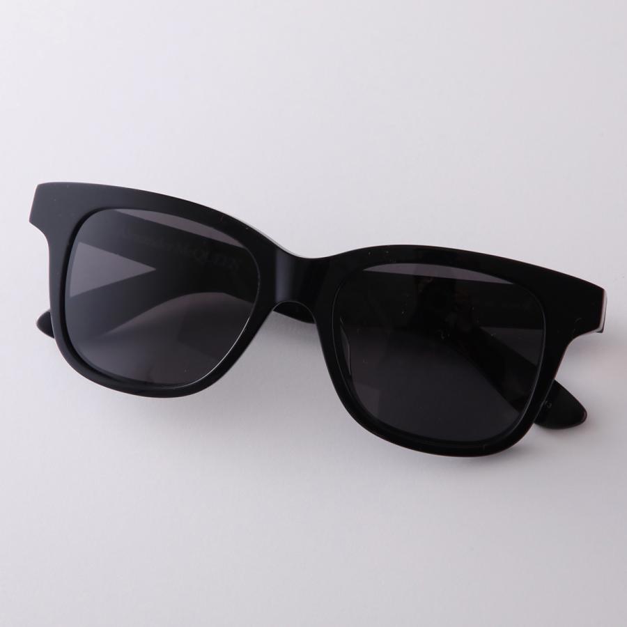 ALEXANDER MCQUEEN ブラックサングラス Alexander McQueen（アレキサンダーマックイーン） サングラス AM0382S