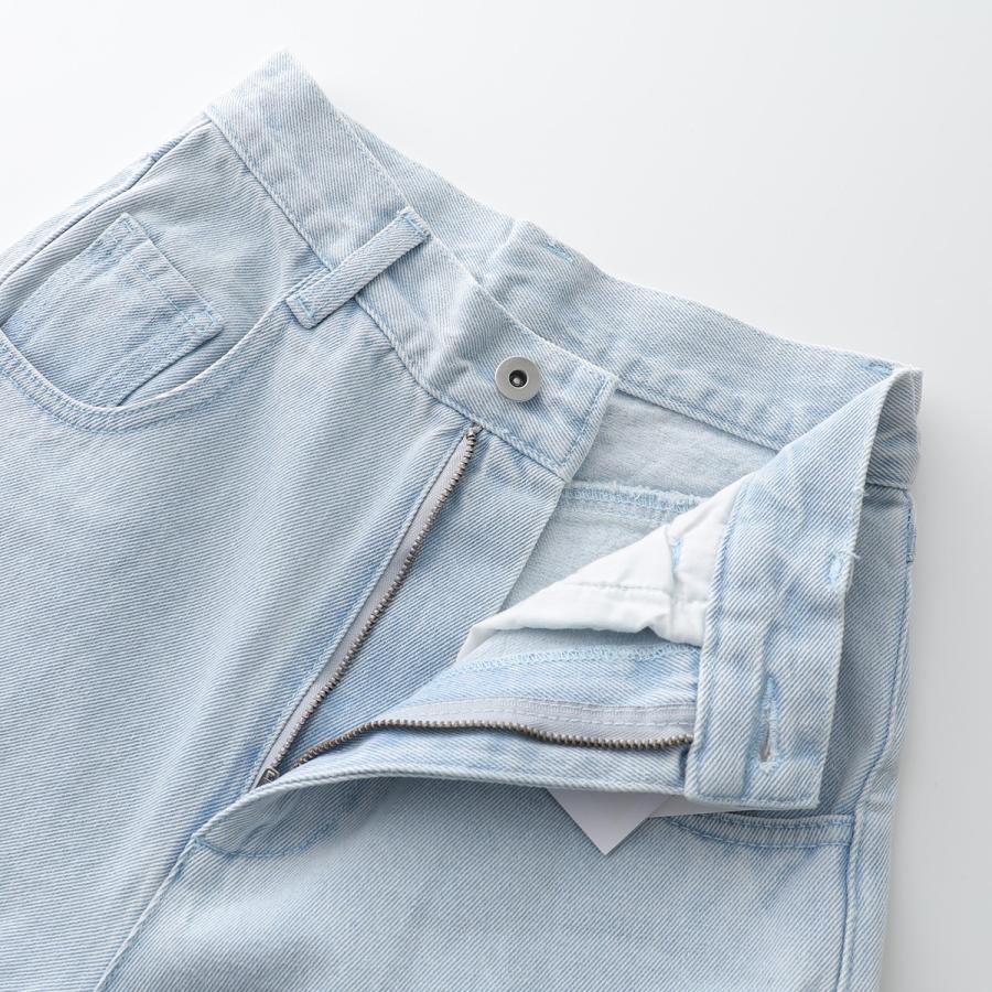 Abor アボア デニムパンツ Layered Leg Cover Denim レイヤードレッグ