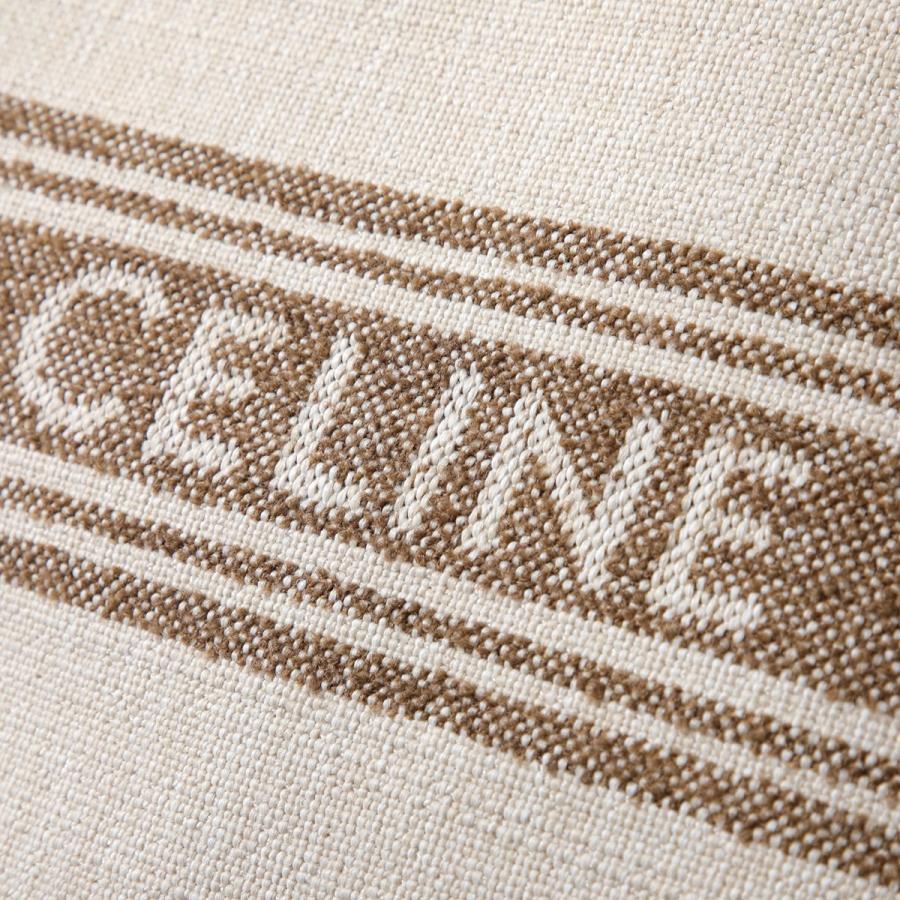 CELINE セリーヌ トートバッグ Large Cabas ラージ カバ 196762EZ7.18TN メンズ テキスタイル ロゴ ストライプ 鞄 Tobacco/Tanの画像