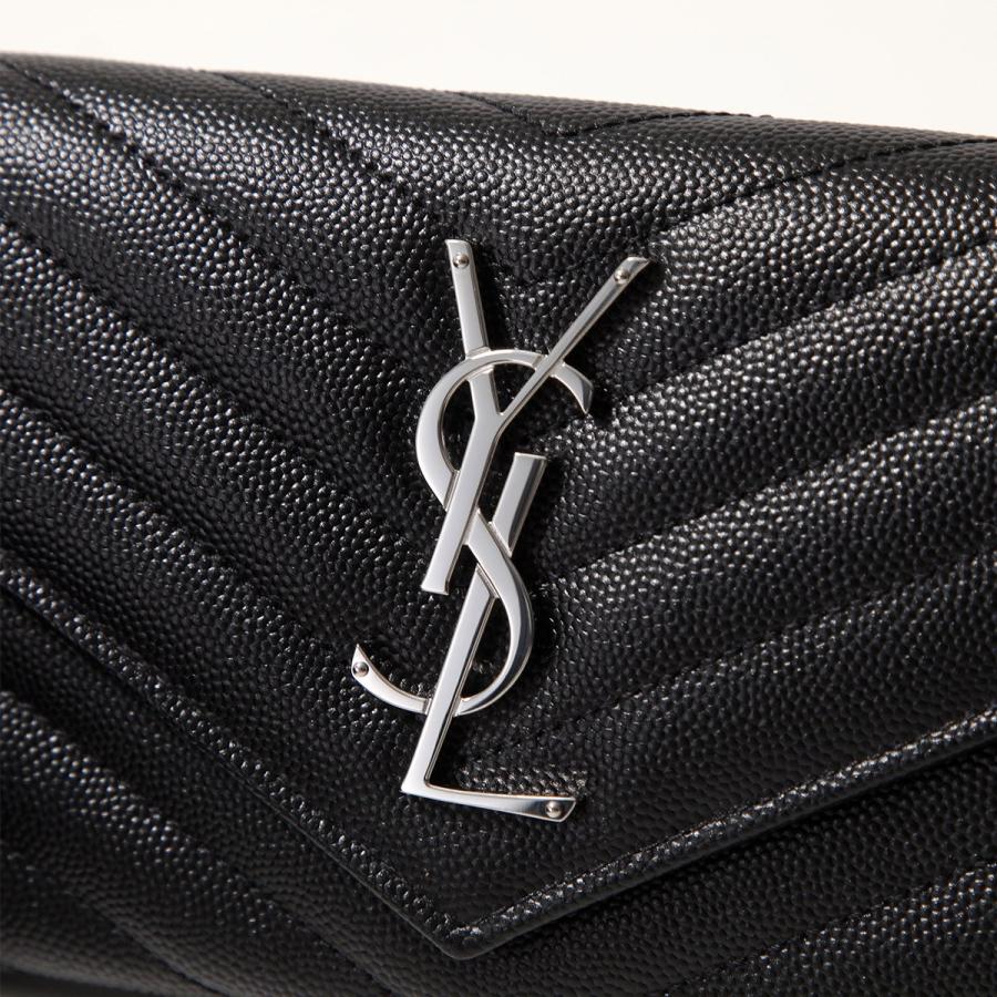 SAINT LAURENT サンローラン 二つ折り長財布 372264 BOW01 レディース