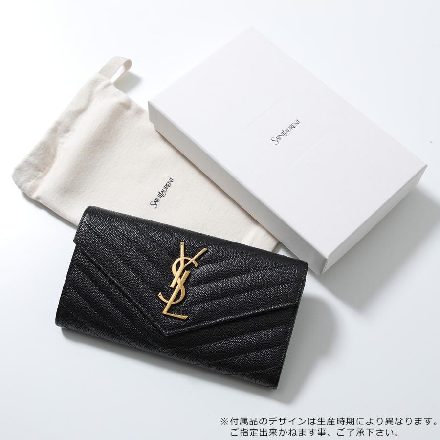 SAINT LAURENT サンローラン 二つ折り長財布 372264 BOW01 レディース