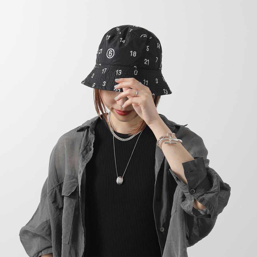 【美品】メゾンマルジェラ　MM6　バケットハット　帽子　ピンク MM6 帽子 ハット Maison Margiela(エムエムシックス メゾン マルジェラ