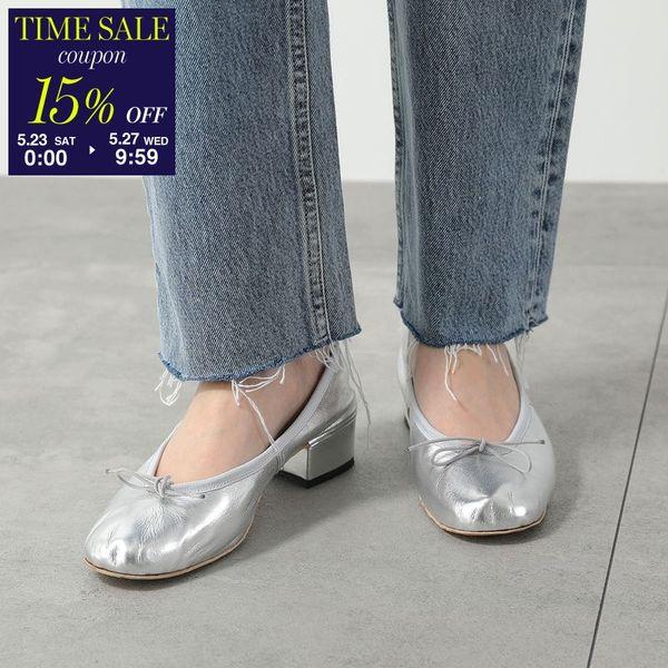 E.PORSELLI PORSELLI ポルセリ パンプス BALLERINE 95LAMINATA HEEL