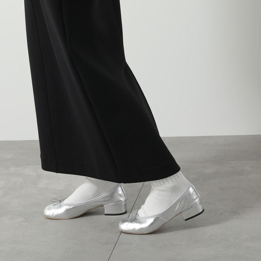 PORSELLI ポルセリ パンプス BALLERINE 95LAMINATA HEEL 3CM レディース バレエシューズ リボン ラウンドトゥ シューズ 靴 16の画像