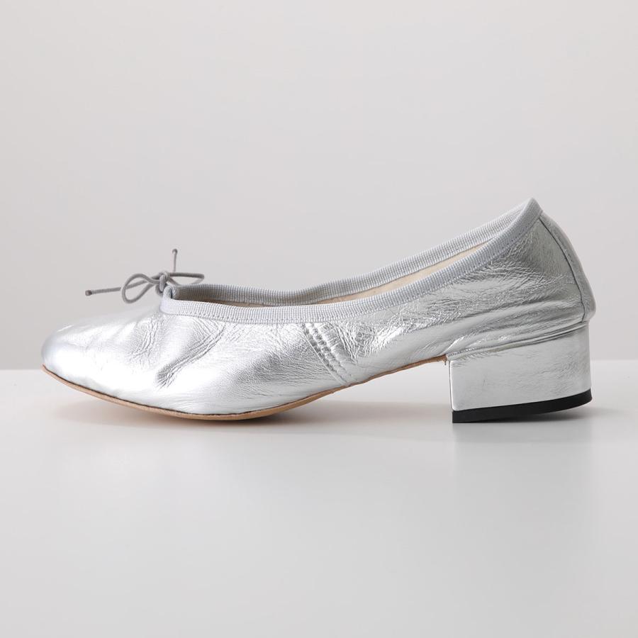 PORSELLI ポルセリ パンプス BALLERINE 95LAMINATA HEEL 3CM レディース バレエシューズ リボン ラウンドトゥ シューズ 靴 16の画像