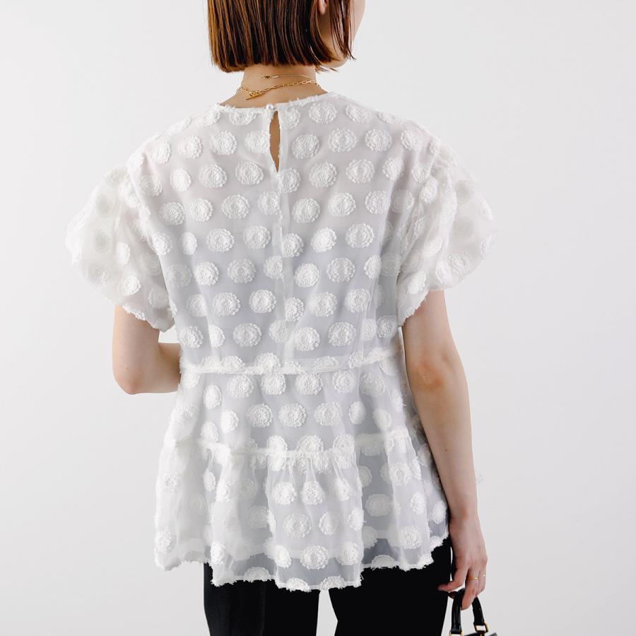 Sono（ソーノ） ブラウス S243BV040 レディース シアー ジャカード