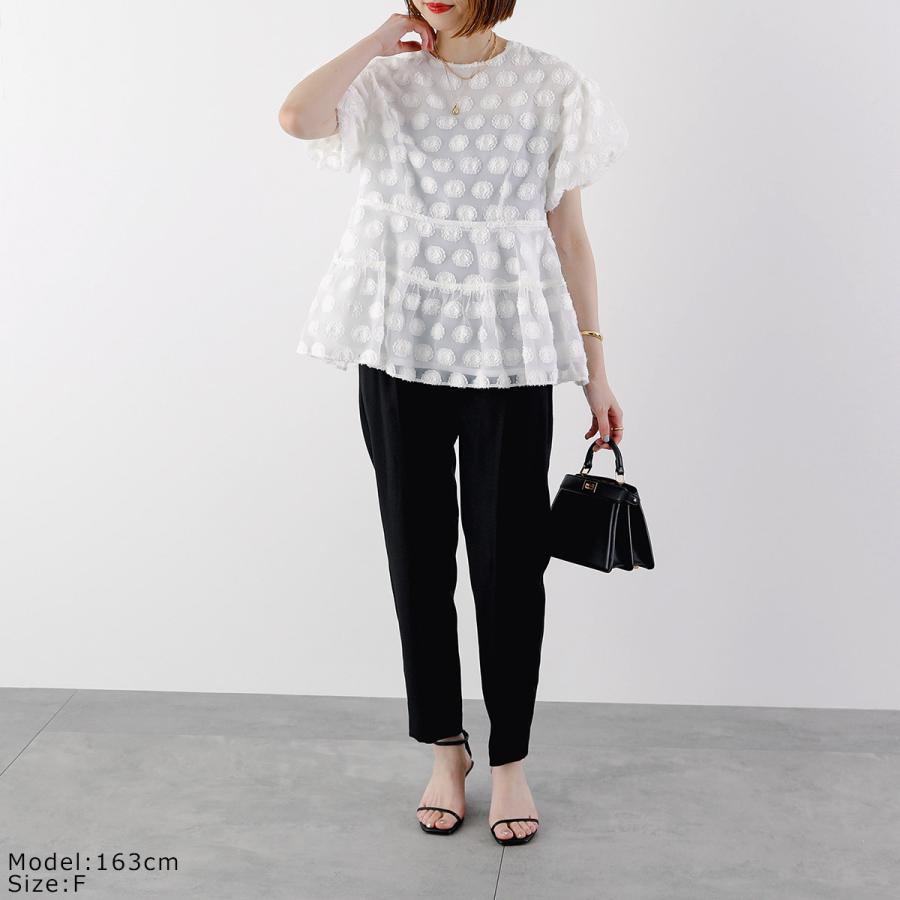 Sono（ソーノ） ブラウス S243BV040 レディース シアー ジャカード