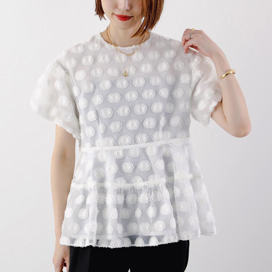 SONO ソーノ ブラウス S243BV040 レディース シアー ジャカード  