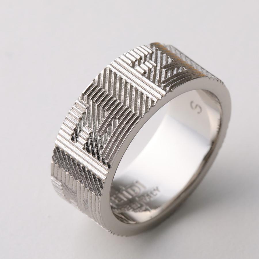 FENDI（フェンディ） リング 7AJ762 B08 メンズ シャドー FFロゴ 指輪