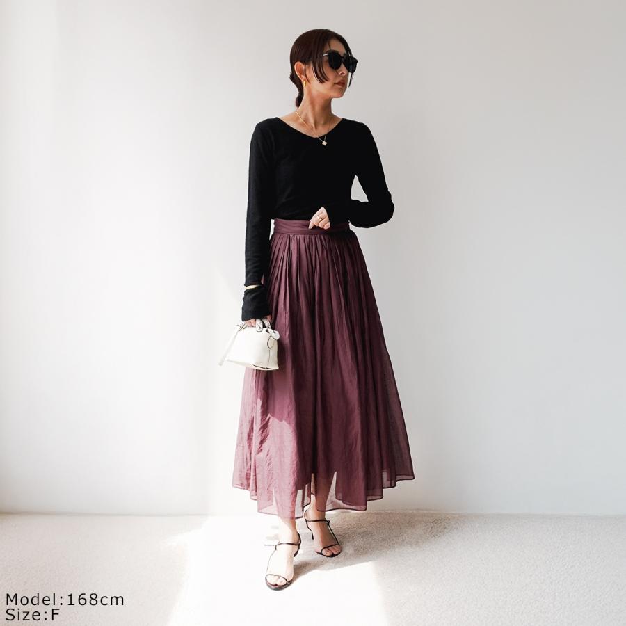 Marilyn Moon（マリリンムーン） スカート tuck technique sheer