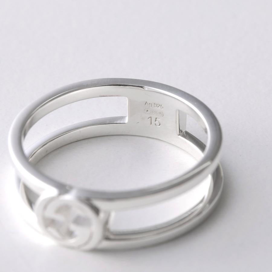 GUCCI シルバー ロゴリング GUCCI（グッチ） リング 797029 J8400 レディース ダブルバンド ロゴ