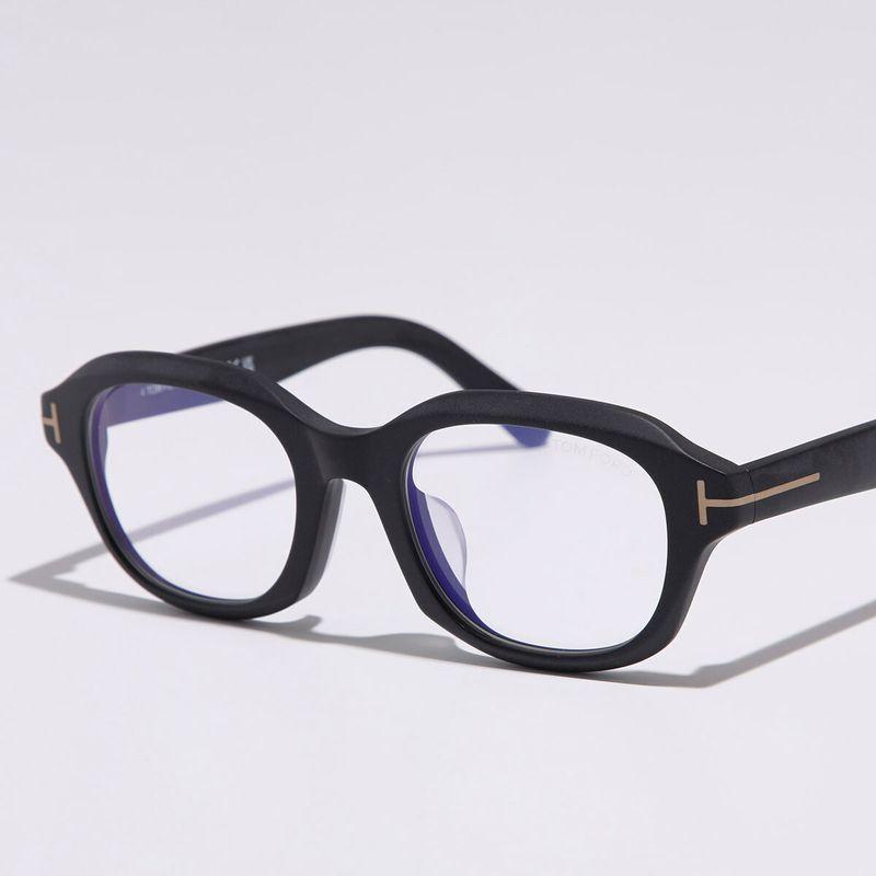 美品 TOM FORD トムフォード メガネフレーム TF6005-D-B イタリア製 スクエア 日本企画 052 ダークハバナ/ゴールド 65009736 TOM FORD EYEWEAR トムフォード メガネ ブルーライトカット スクエア型