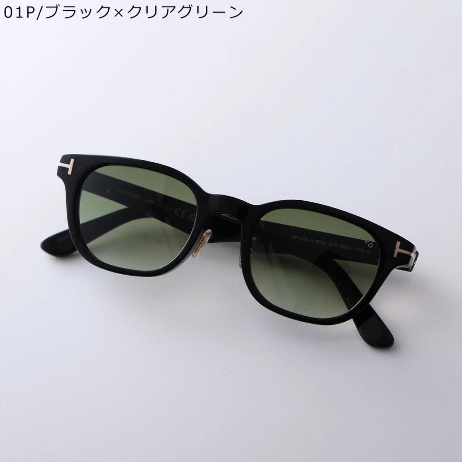 TOM FORD トムフォード サングラス TF1231-D FT1231-D メンズ スクエア型 ウェリントン型 アジアンフィット 【日本企画】 マット セルフレーム Tロゴ_21