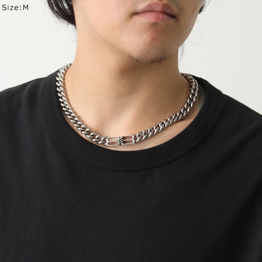 BALENCIAGA シルバー チェーンネックレス Balenciaga チェーンリンク ネックレス | シルバートーン