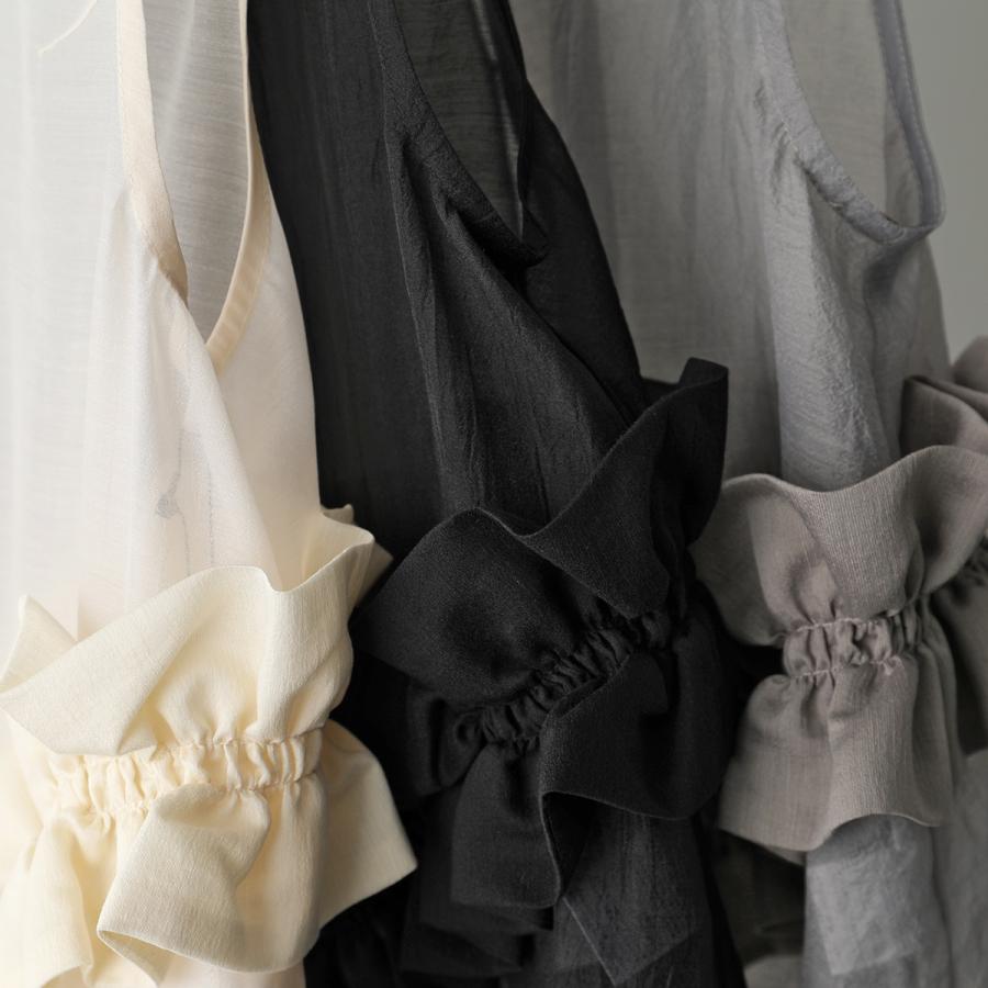 エイミー ロウ Eimee Law Eimee Law ニットベスト 84321F フリル ジレ