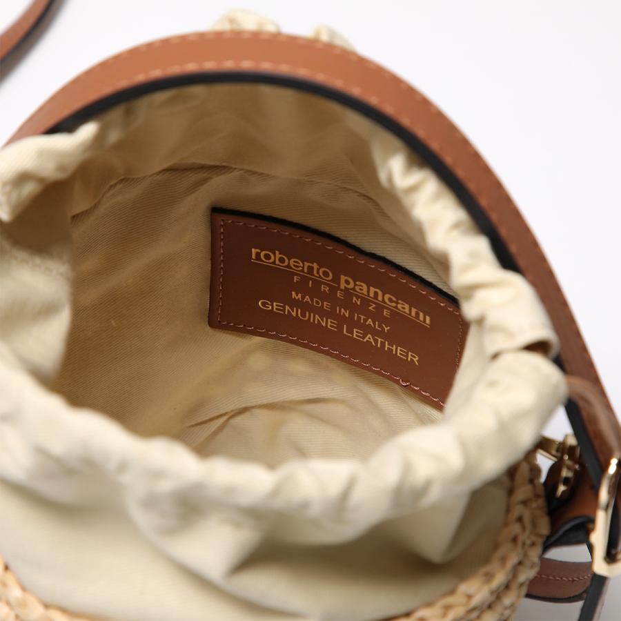 ROBERTO PANCANI バケツデザイン かごバッグ ベージュ 新品未使用 ROBERTO PANCANI バケツデザイン かごバッグ ベージュ 新品未