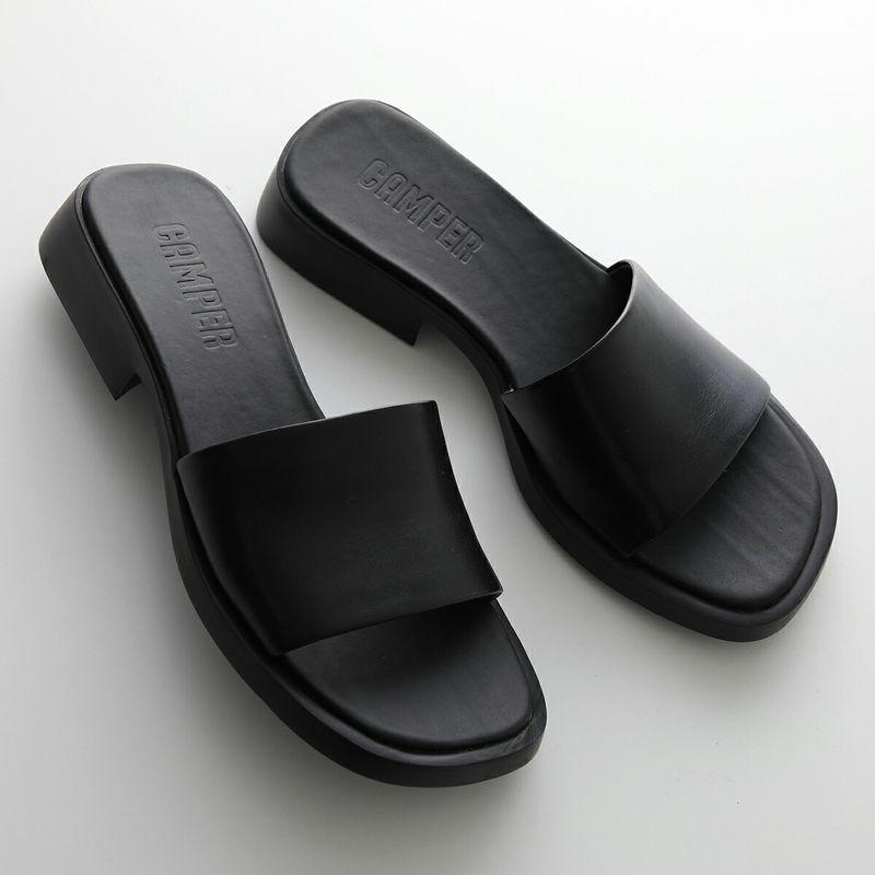 CAMPER カンペール レザー スウェード ラバー サンダル 黒 41 CAMPER カンペール レザー スウェード ラバー サンダル 黒 41 CAMPER