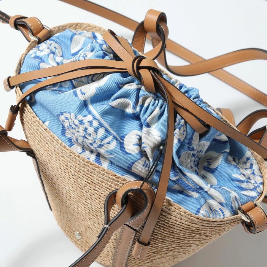 HELEN KAMINSKI かごバッグ ベージュ/青 Helen Kaminski（ヘレンカミンスキー） かごバッグ BISOU PRINT BASKET