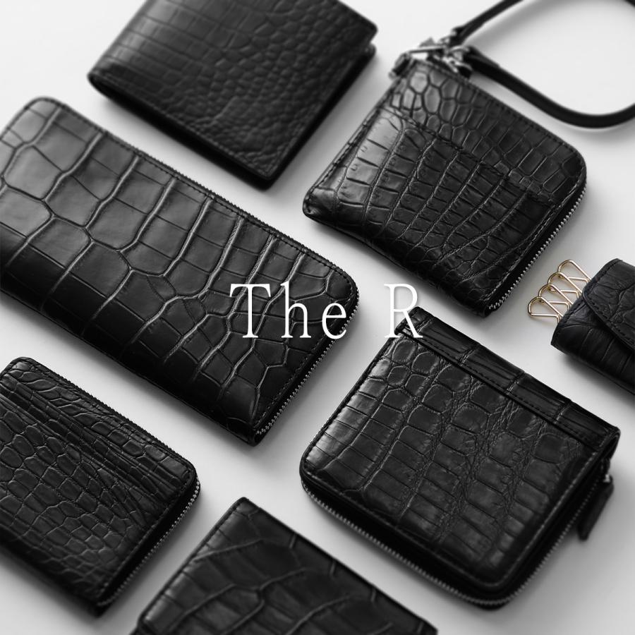 新品 リアルクロコダイル本革 カプリヌーブ ミドルウォレット コインケース 黒色 RODANIA（ロダニア） The R ザアール リアルクロコダイル コインケース