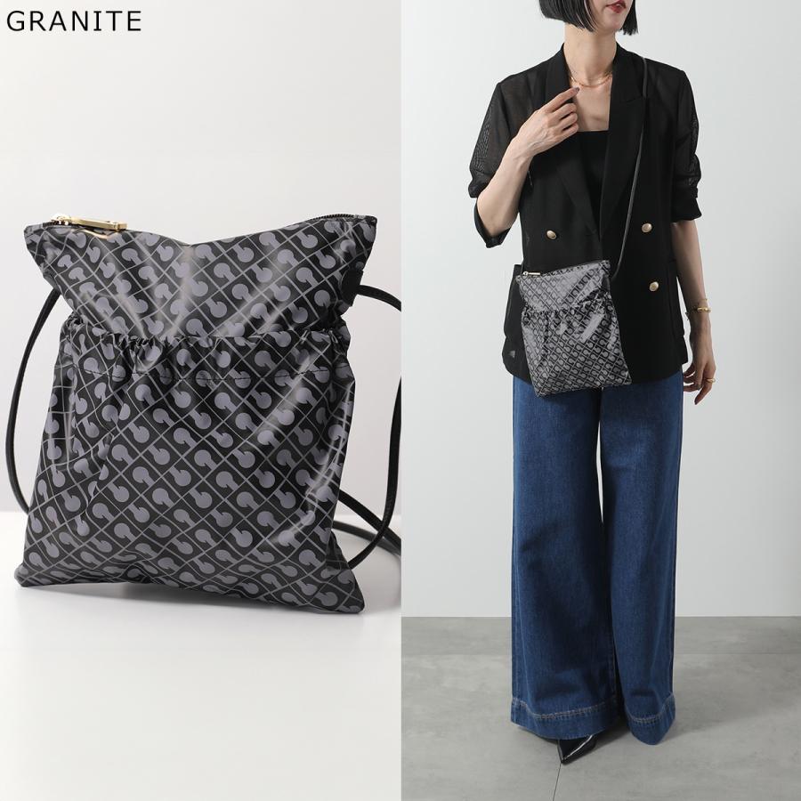 美品✨ゲラルディーニ 3ポケット クロスボディ ショルダーバッグ ソフティ 黒 GHERARDINI（ゲラルディーニ） ショルダーバッグ SOFTY ソフティ