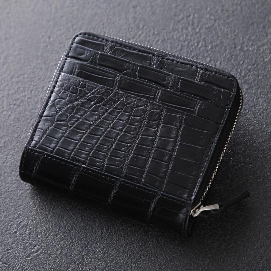 RODANIA（ロダニア） The R ザアール リアルクロコダイル ニつ折り財布