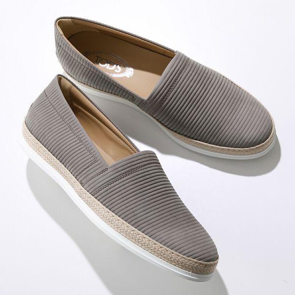 トッズ☆新品☆TOD’s  メンズ  レザー ゴンミーニ/ライトグレー26cm TOD'S（トッズ） TODS スリッポン GOMMINI ゴンミーニ XXM0TV0W80ZJL1
