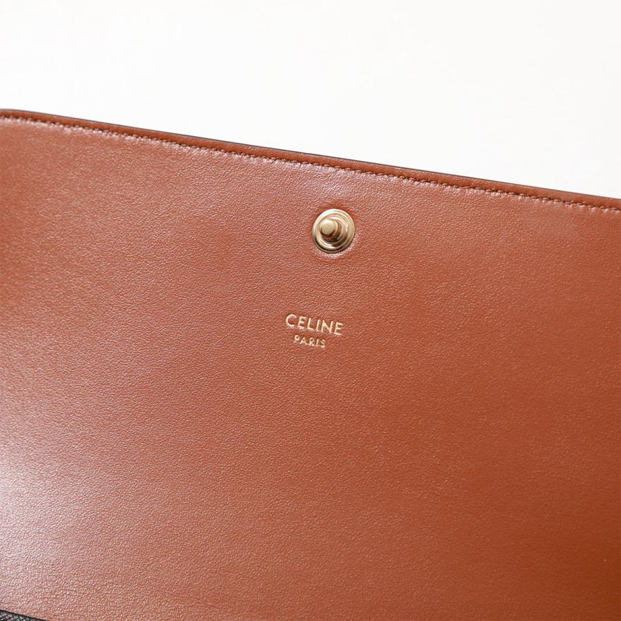 美品】セリーヌ トリオンフキャンバス ケース キュイル ロゴ ブラウン